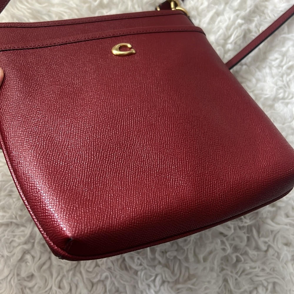 Coach Red Kitt Crossbody Bag small - Picture 12 of 13